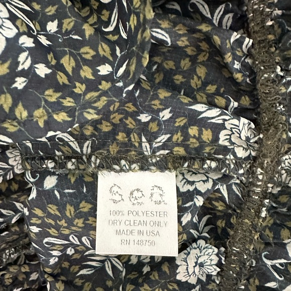 SEA of NY Ruched Floral Print Blouse High Low SZ 8 - Picture 11 of 12